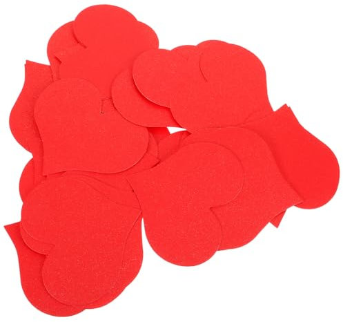 Gatuida 100 Stück Herzförmige Grußkarten 7X8cm Handgemalte Papierkarten Valentinstagskarten für Dekoration und Geschenke