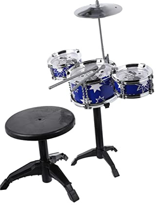 Set di Batteria per Bambini, Giocattolo Musicale Abs