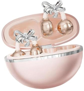Ronyme Écouteurs Ouverts élégants à Clipser, légers et Confortables, avec Boucle d'oreille Amovible en Forme de nœud Papillon, pour Le Travail, Le, Or Rose