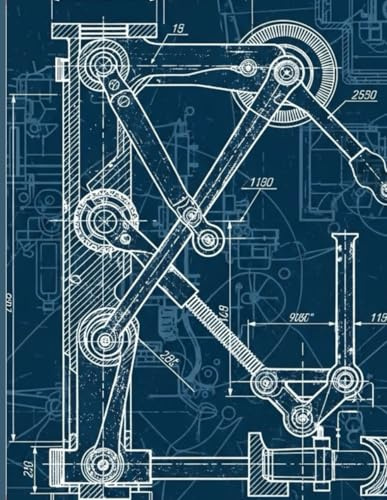 Technical Drawing Notebook | Engineering Graph & Sketch Book | 8.5 x 11 Large Format | 140 Pages