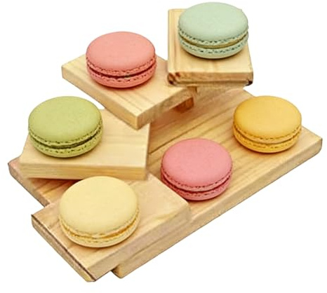 Présentoir à sushis en bois – Plat à viande à plusieurs niveaux 25 x 17 x 9 cm, support de service d'inspiration japonaise, support de cuisine à plusieurs niveaux | Arrangement de table élégant pour c