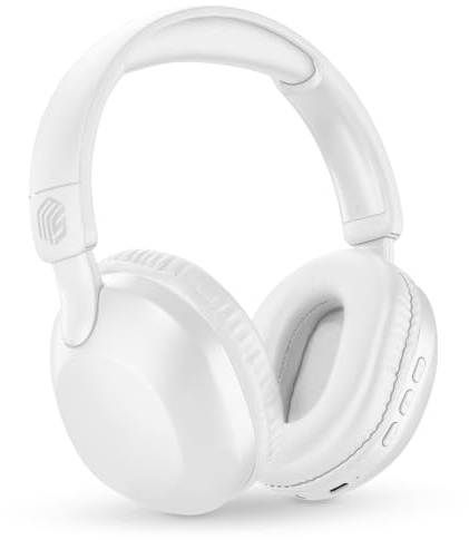 Music Sound cuffie wireless over-ear Easy con archetto regolabile, connessione Bluetooth, comandi e microfono integrati, un'autonomia di 30 ore e una porta jack da 3,5 mm