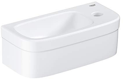 GROHE Euro - Mini Handwaschbecken (37 cm, wandhängend, Hygieneoberfläche), alpinweiß, 39327000