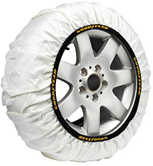 Goodyear Set di 2 Catene da Neve in Tessuto per Auto Snow & Road Taglia XL