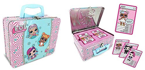 Winning Moves - L.O.L. Sammelkartenspiel - Metallkoffer mit 2 x L.O.L. Lizenzkartendecks - Ab 72 Monaten