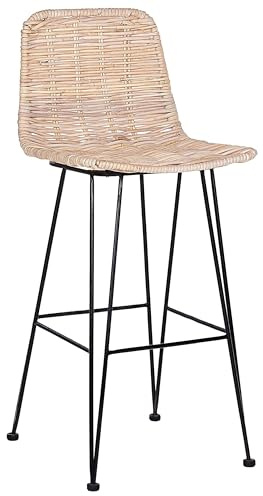 Barstol 2 st Rotting Inomhus Utomhus Beige Rustik Matsal Berito