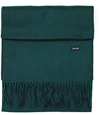 Bovari Kaschmir Schal Herren – 100% Kaschmir/Cashmere – Premium Qualität – 180 x 31 cm - viele Farben