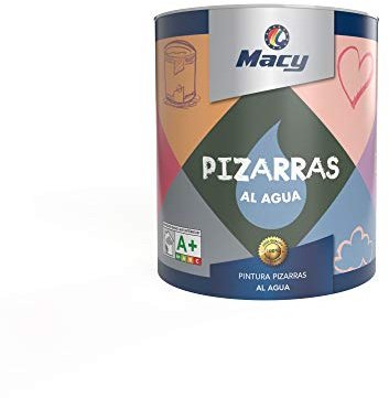 Macy Pintura Pizarras al Agua. Acabado lavable y resistente al roce. 750 Mililitros. Color Lavanda