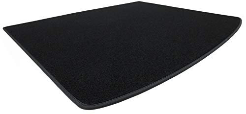 teileplus24 BKF-073 Kofferraummatte Kofferraumwanne passend für Seat Leon 4 KL Cupra Leon Stufenheck Limo 2020-, Naht:Schwarz