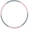 Relaxdays Hula Hoop Reifen, 95cm Ø, Fitnessreifen für Erwachsene, Massagenoppen, zum Abnehmen, Bauchtraining, rosa/grau