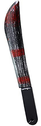 Cockjun Halloween Plastik Blutiges Messer, Simulation Kunstblut Saxt und Sichel Horror Halloween Kostüm Zubehör Requisiten für Jugendliche und Erwachsene (C)