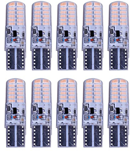 10 Pz W5W T10 Strobo Flash LED Silicone Gel Light 194 168 3014 24SMD Strobo Flash Due modalità di Funzionamento Lampadine Auto 12V