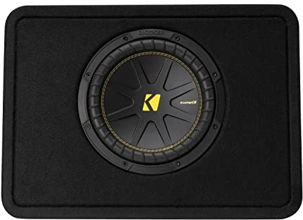 Kicker 50TCWC102 CompC 10-inch Subwoofer in Thin Profile Enclosure, 2-Ohm