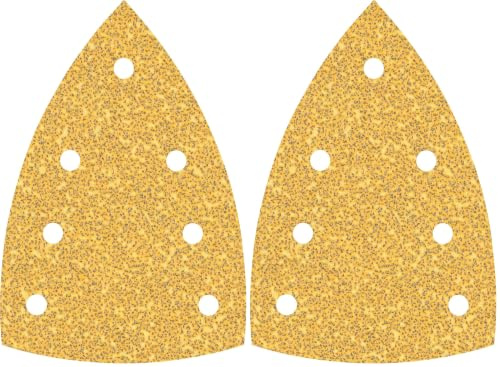 Bosch Professional 10x Schleifpapier Expert C470 mit 7 Löchern (für Hartholz, Farbe auf Holz, 100x150 mm, Körnung 40, Zubehör Multischleifer) (Packung mit 2)