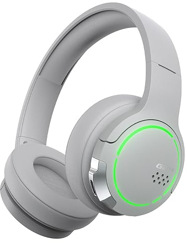 Edifier Hecate G2BT Gaming Headset, Casque sans Fil Bluetooth 5.2 avec diaphragme de 40 mm, Casque Supra-auriculaire léger avec réduction du Bruit et Protections d'oreilles Souples (Gris)