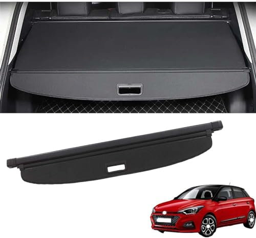 TENREV Laderaumabdeckung Kofferraum Schutz Abdeckung Cargo Cover für Hyundai i20 II Elite (Facelift 2018) Ausziehbar Kofferraumabdeckung Rollo