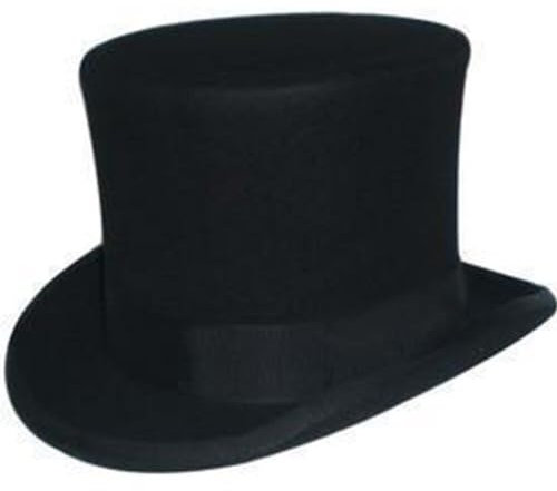 Herren-ofenrohr-zylinderhut, Filz-Zauberer-kostüm-Kappe, Formeller Showman-Partyhut, Kostümhut, Viktorianische Gentleman-Kappe