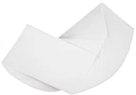 100 Stück Instrumentenreinigungspapier Saugfähiges Papier mit Rillenknopf | Wellensaugpapier für Blasinstrumente, Klarinetten Zubehör, Weißes Papier für Praxis und Auftritt