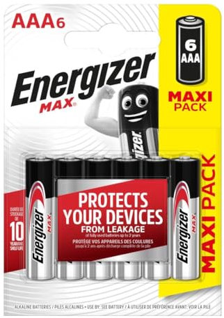 Energizer Pile Mini AAA - 1,5 V Max - Blister 6 pièces Marque