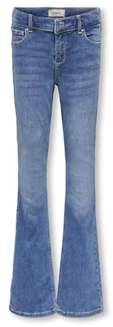 Kids ONLY Mädchen Kogblush Flared DNM Rea1319 Noos Hose, Medium Blue Denim, 146 EU