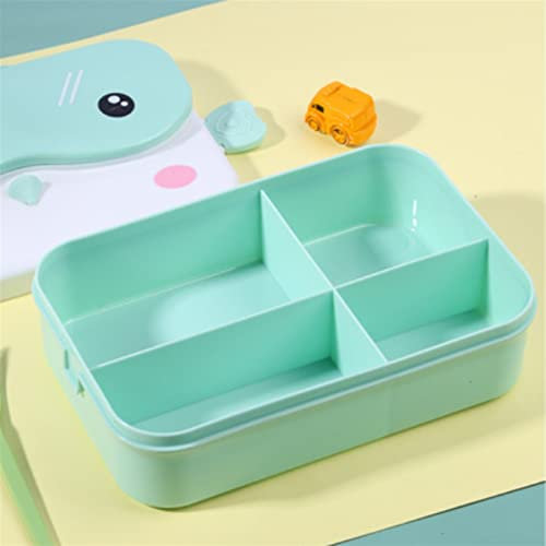 QTANZIQI Fiambrera Escolar Fiambrera Rectangular Plástico A Prueba De Fugas Anime Portátil Microondas Contenedor De Alimentos Fiambrera Escolar (Verde) Silk Pillowcase