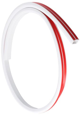 15 MM Canalina Portacavi da Parete Bianco, Canali a Cavo Trapezoidale 1 Metro, Nastro Autoadesivo Canalina per Nascondere Filo, Copricavo Flessibile per Cavi Bianco