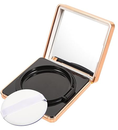 Beaupretty Leerer Cushion Foundation Case Mit Schwamm-puff Magnetisch Schließendes Make-up Behälter Kompakt Tragbar Für Foundation Und Creme Inkl Spiegel Für Reise Und Diy Verwendung