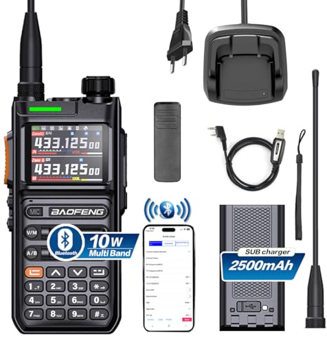 Baofeng UV26 Talkie-Walkie GPS APSR Multibande Bluetooth Programmation Enregistrement sans Fil Copie de Fréquence Type C Longue Portée Deux Voies