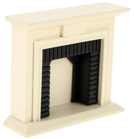 Yardwe Meubles De Cheminée pour Maison De Poupée Feu De Miniature Miniatures pour Maison De Poupée Articles ES pour Accessoires pour
