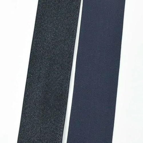 Banda elástica de nailon de 25-50 mm para correas de bolsos, cinta de goma para cintura, accesorios de costura para bricolaje, color azul marino, 50 mm, 5 metros