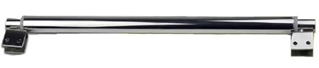 Barre de support pour porte de douche en verre Barre de douche fixe en acier inoxydable 600 à 800 mm, clips réglables des deux côtés for salle bain