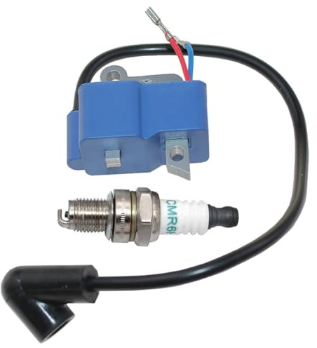 Ignition Coil with Spark Plug for Husqvarna 545 545XP 545XPG 550 550XP 550XPG Chainsaw Replace PN 581723702 581723602