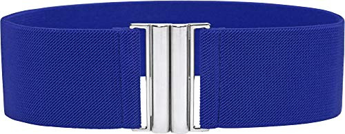 BlackButterfly Taillengürtel Damen Steckschließe Silber | 6,5 cm Breit, Nahtloser Verschluss, Auch Als Schwesterngürtel, Rundum Dehnbar, Größen S-XXL, Klassisch