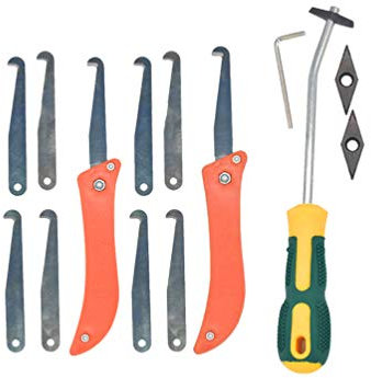 LaoZan Silikonentferner Fugenwerkzeug Multifunktionale Werkzeug Schaber Set Dichtmittelelentferner für Küche Badezimmer Werkzeug (Wie das Bild,11 Pcs)