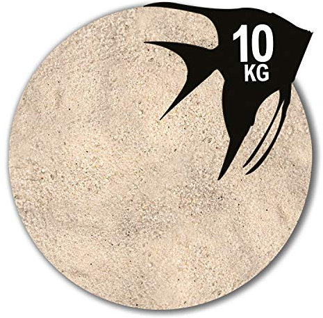 Anbobo Müller GmbH Aquariumsand weiß 10 kg Aquariumkies Natur feuergetrocknet und gerundet 25 Körnungen (0,1-0,6 mm)