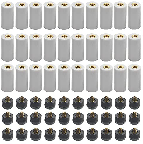 BGTXINGI 30 Set 13 mm Billard Queue Aderendhülsen mit Schraub Queue Spitzen Billard Zubehör Ersatzteile Stick Reparatur Werkzeug Set