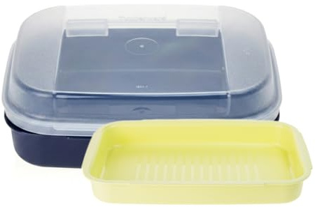 TUPPERWARE Naschkätzchen Apollo Bellevue 2,5Lblau + Clear Mates 470ml