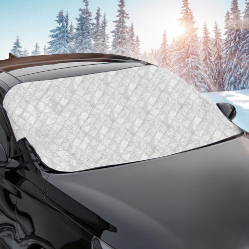Upgrade4cars Copri Parabrezza per Auto Inverno & Estate | Telo 200 x 100 cm | Copertura Protezione Anti-Gelo, Anti-Neve, Anti-Ghiaccio & UV