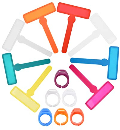 IDISON Lot de 14 outils d'aide à la dyslexie pour enfants, 8 bandes de lecture guidées par les doigts avec 6 anneaux de doigt, bandes de lecture surlignées pour la lecture, surligner le texte