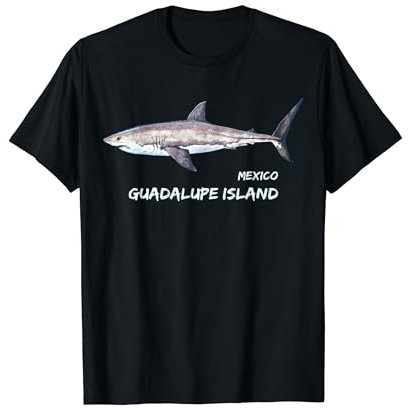 Guadalupe Weißer Hai Mexiko Tauchen Insel Souvenir Geschenk T-Shirt