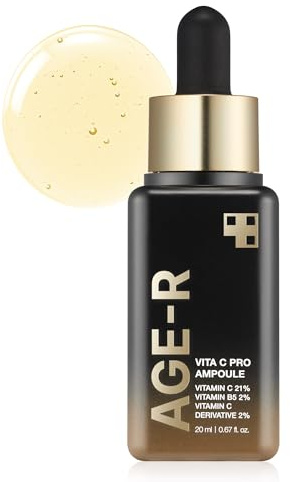 Medicube Age-R Vita C Pro Ampulle – Vitamin-C-Serum gegen Pigmentflecken & ungleichmäßigen Hautton – Verbessert Ausstrahlung & Feuchtigkeit, ideal mit Age-R Booster Pro