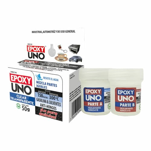 Fusion Epoxy Black Label Adhesivo epoxi bicomponente Unoc40 Universal Incoloro 50 g