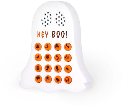 Legami - Halloween Sound Machine, Dispositif Générateur de Sons de Peur, Forme de Fantôme, 16 Effets sonores