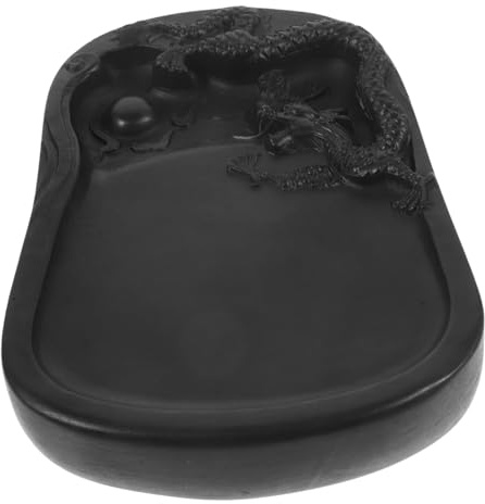 Piedra de Tinta para Caligrafía China Negra, Diseño Simple