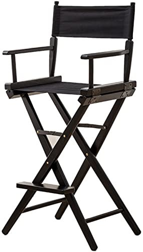Tragbarer Aluminium-Regiestuhl mit Kopfstütze und Fußstütze für Make-up-Künstler – Outdoor-Klappstuhl für Camping, Rasen und Filmgüsse