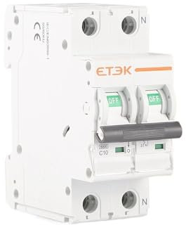 LIUCHUCHU Disjoncteur Disjoncteur Miniature Basse Tension MCB Courbe C 2p 6 kA Disjoncteurs éLectriques(25A)