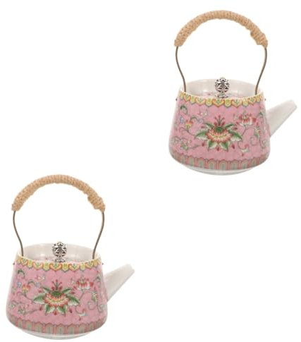 OKUMEYR Teiera Da 2 Pezzi Per La Sala Da Tè Di Casa Puoi Presentare Una Teiera in Stile Cinese Con Bollitore in Ceramica