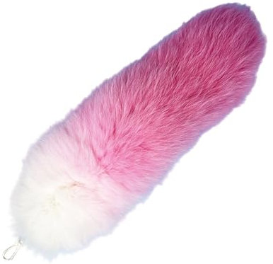 Fazvncv Modischer Fuchsschwanz-Schlüsselanhänger, stilvoller Schlüsselanhänger, Mehrzweck, bunt, Taschenanhänger, Zubehör für Damen