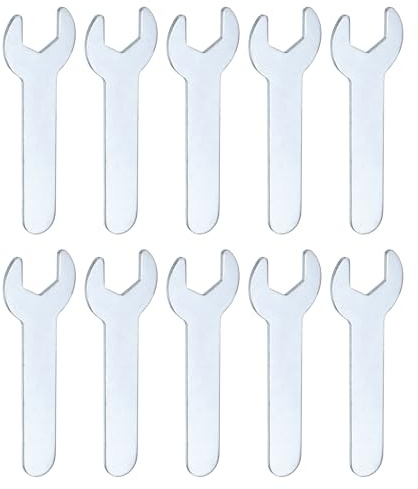 Sourcing Map Set di 10 chiavi piccole da 12 x 70 x 1,5 mm, metriche a forma di U, chiave a testa piatta super sottile per montaggio di mobili e riparazioni automobilistiche