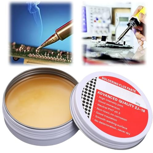 50G Solder Flux Paste,Flux Soldering Paste,No-Clean Rosin Solder Flux,Soldering Flux for Electronics,Professional Mechanic Solder Tin Paste,Environmentally Friendly Solder Paste Welding Repair Tool